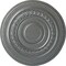 Ekena Millwork Oldham Ceiling Medallion (Fits Canopies up to 8 5/8"), Hand-Painted Platinum, 18"OD x 1 1/4"P CM18OLPLS - alternate 1